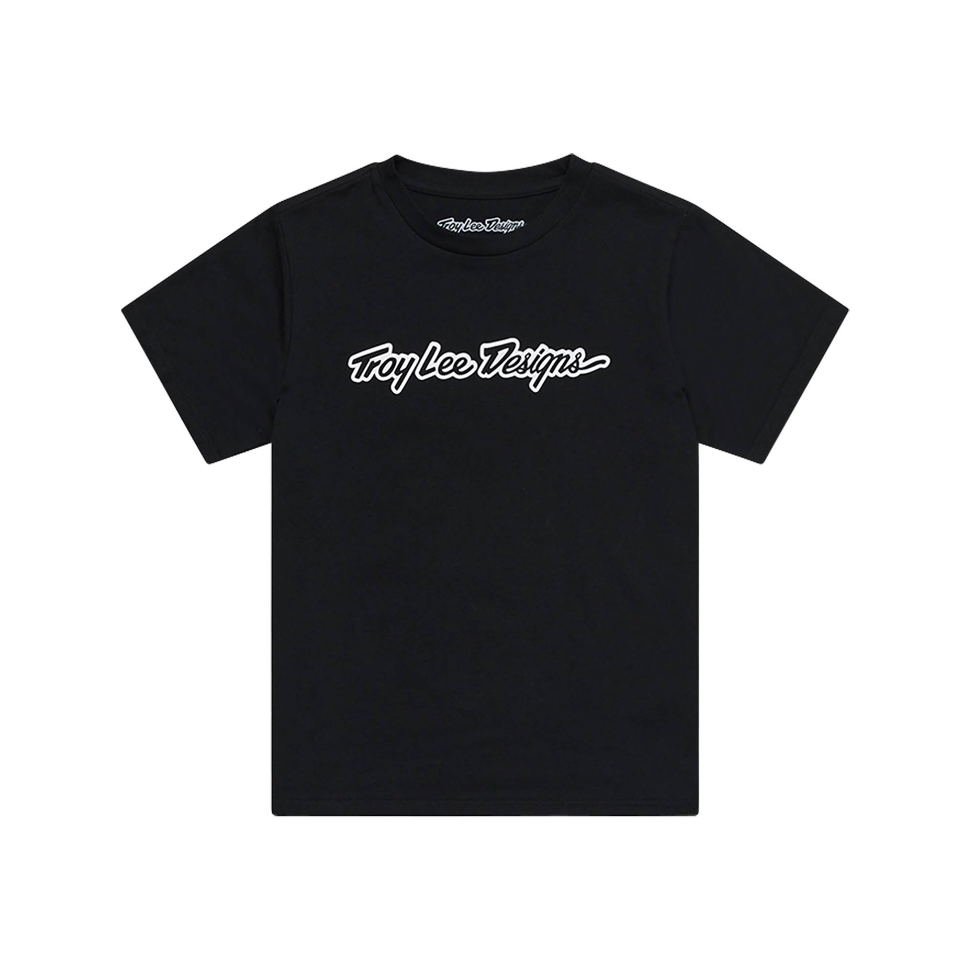 Troy Lee Designs Youth SS Tee 2026-S-Signature Black-BRINK