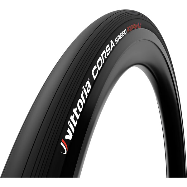 Vittoria Corsa Speed 700x23c TLR Full Black G2.0 Tubeless Ready Road Bike Tyre-BRINK