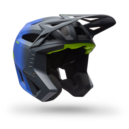 Bell 3Qtr-Air Mips Helmet - Grid - Blue/Yellow - image 2 (38236-029)