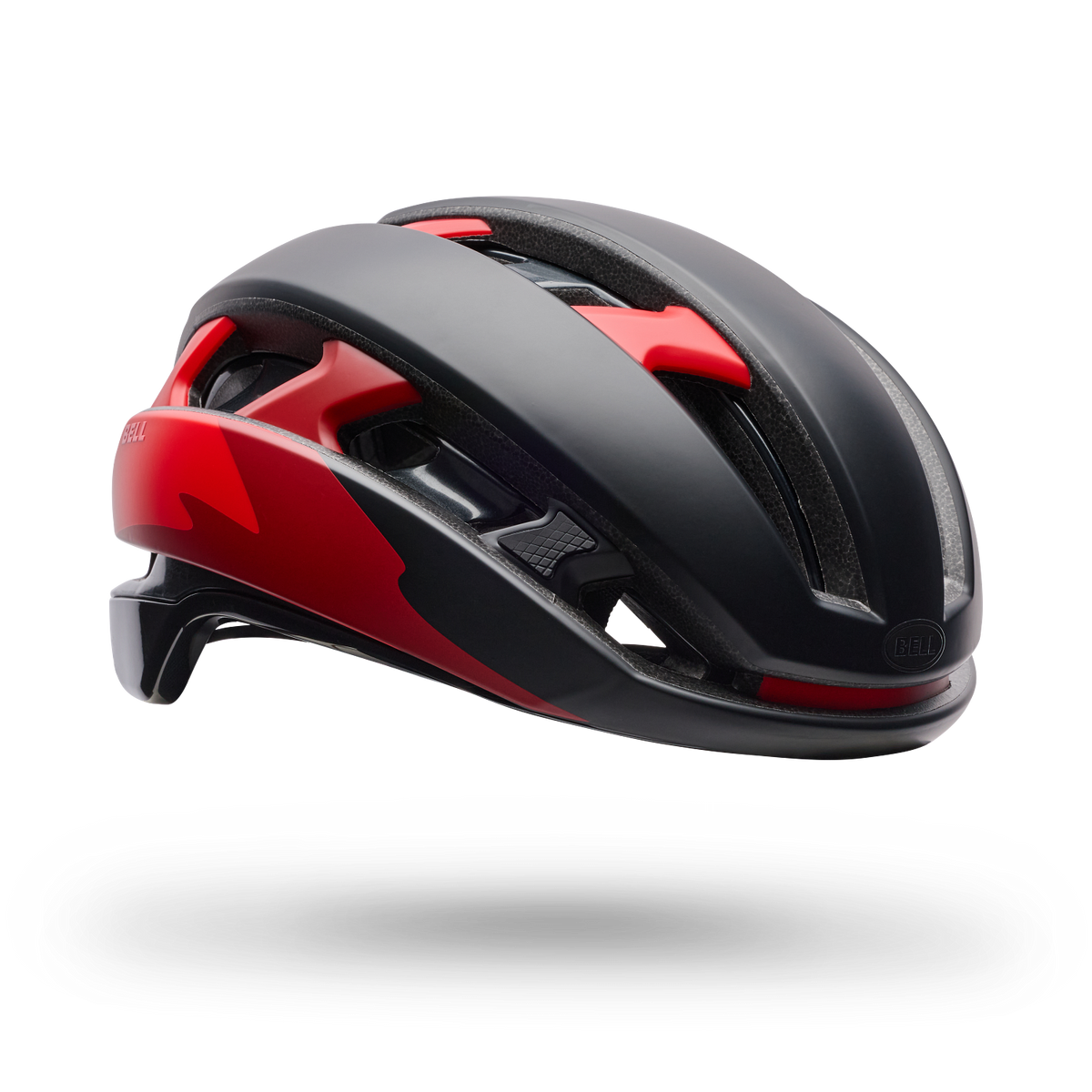 Bell XR Spherical Helmet - Fluid - Black/Red - image 2 (38190-017)