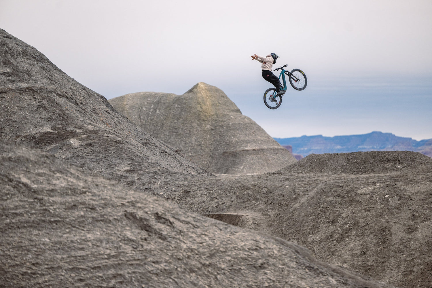 Santa Cruz Bullit being ridden on steep terrain