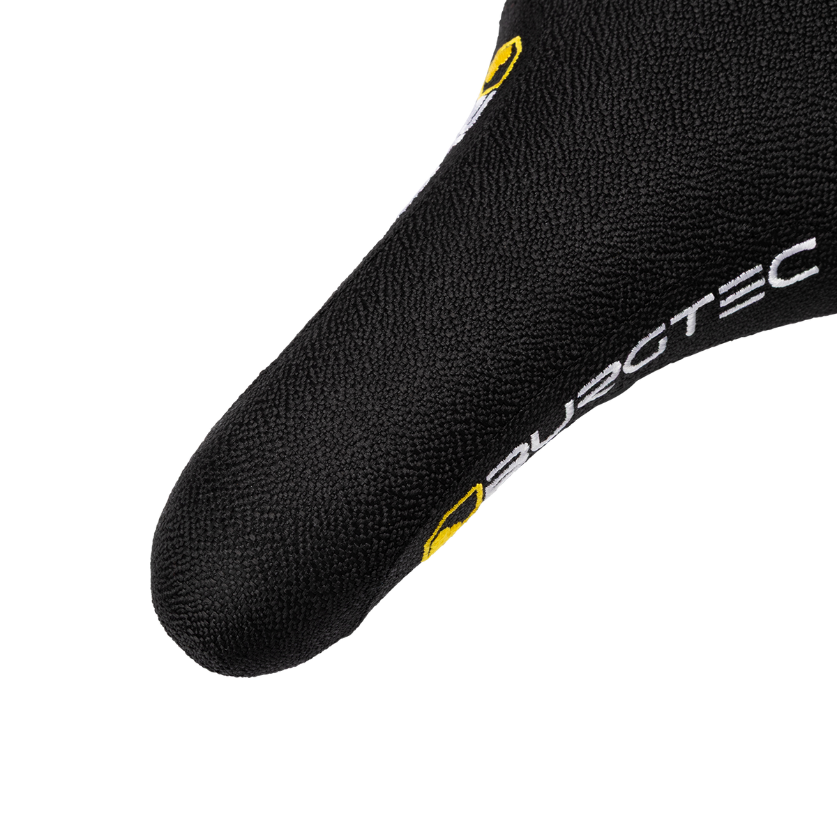 Textured cover and nose of the Burgtec Cloud Boost saddle