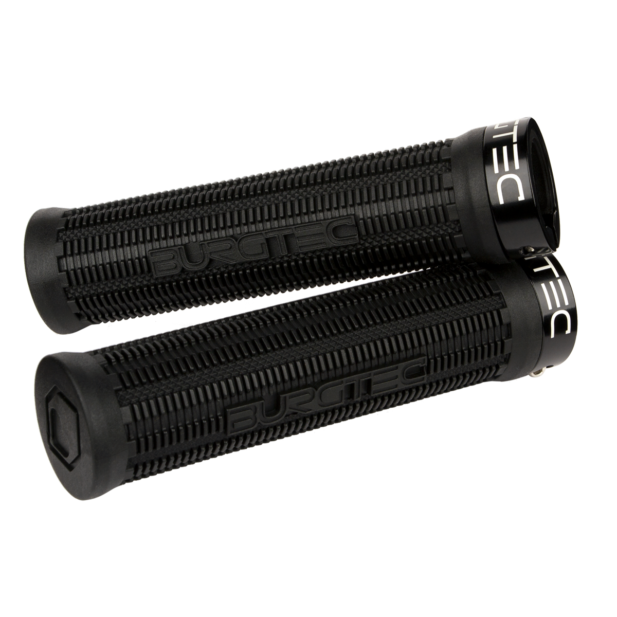 Pair of black Burgtec Bartender Pro Super Soft Greg Minnaar grips