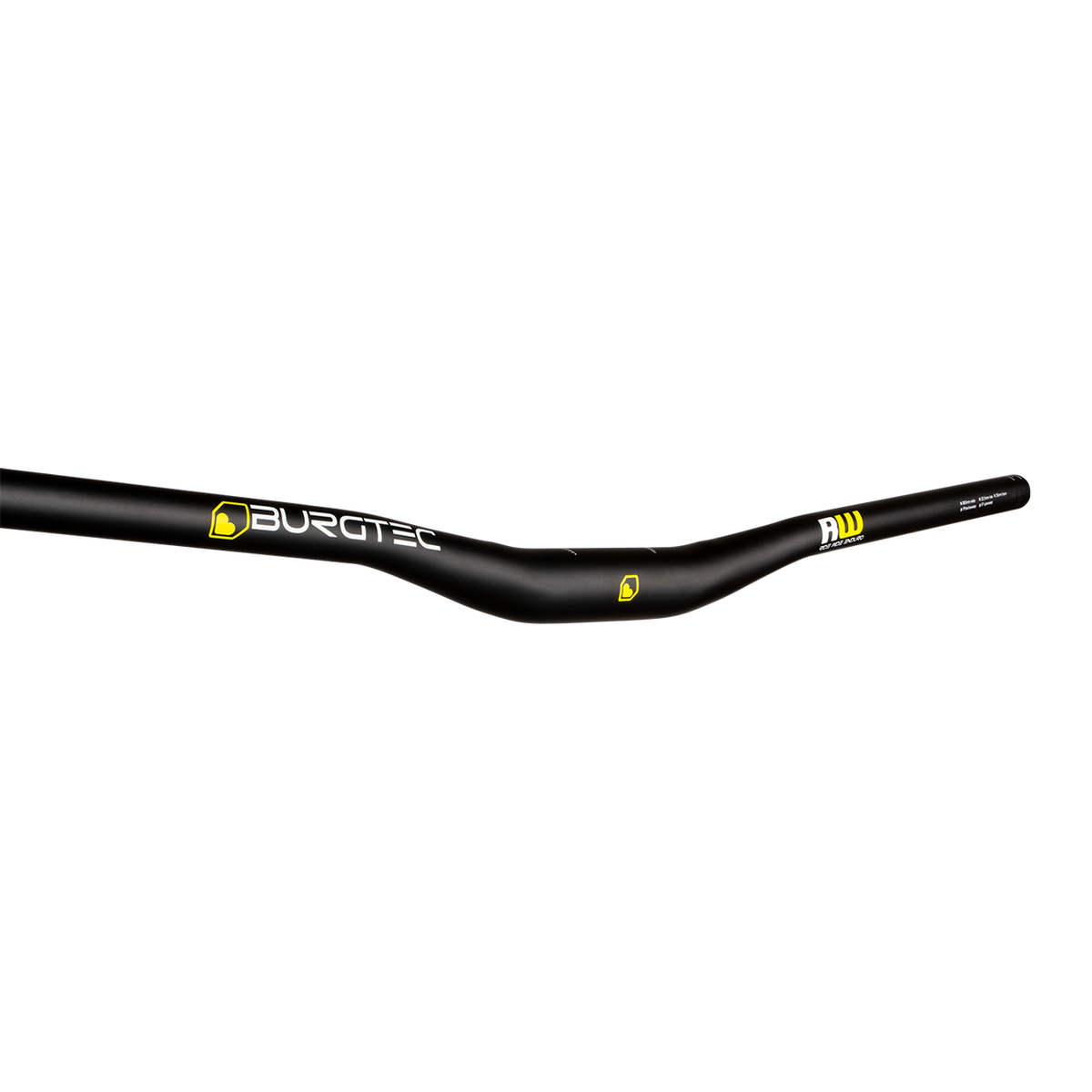 Burgtec Ride Wide Alloy Enduro handlebar in the 22.5 mm-rise profile