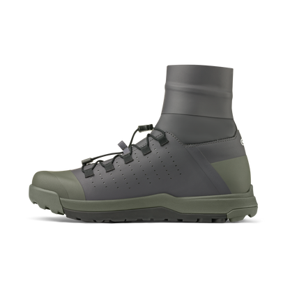 Crankbrothers Mallet Trail Speed Lace Seal Shoes in Dark Grey / Forest, inner side view