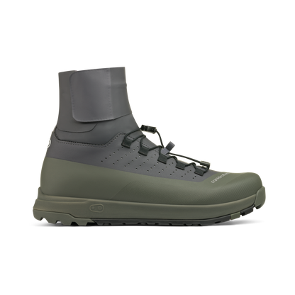 Crankbrothers Mallet Trail Speed Lace Seal Shoes in Dark Grey / Forest, outer side view