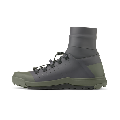Crankbrothers Stamp Trail Speed Lace Seal Shoes in Dark Grey / Forest, inner side view