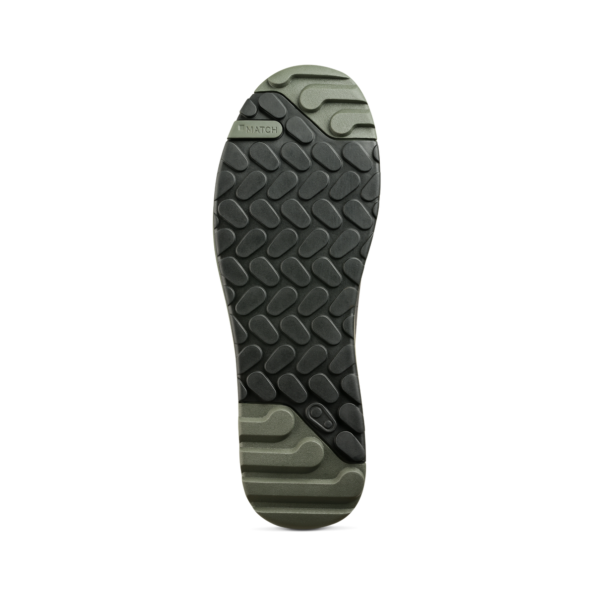 Crankbrothers Stamp Trail Speed Lace Seal Shoes in Dark Grey / Forest, outsole view