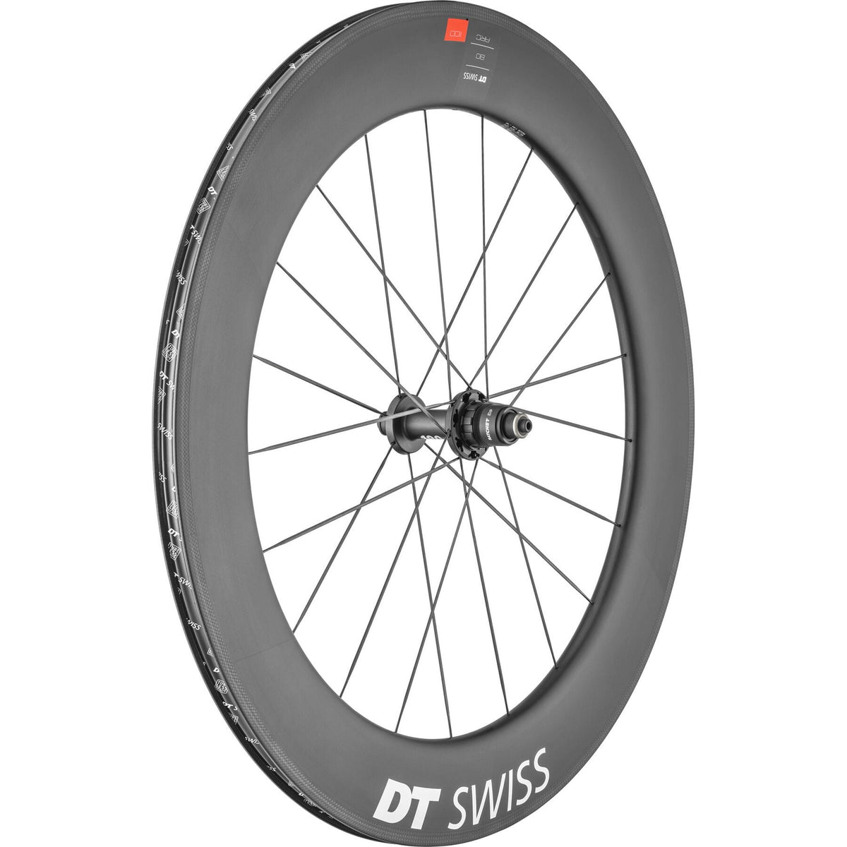 DT Swiss ARC 1100 DICUT 80 x 17 mm Rim Brake Clincher Ratchet EXP Rear Wheel - product view