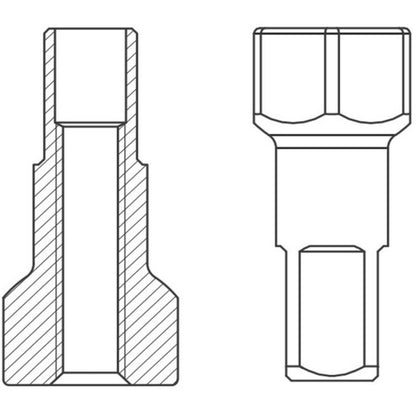 DT Swiss Alloy Pro Lock Flat Hex Pro Head Nipple - product detail