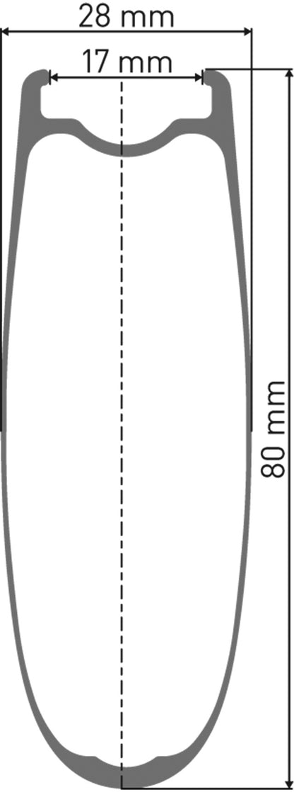 DT Swiss ARC - rim cross-section diagram