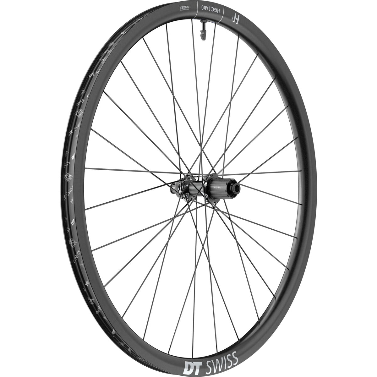 DT Swiss HGC 1400 SPLINE 30 x 24mm Ratchet EXP OS Rear Wheel - A Carbon Rim For E-Gravel