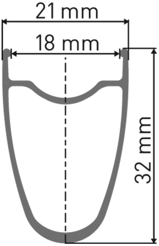 DT Swiss RR 511 Rim - technical diagram