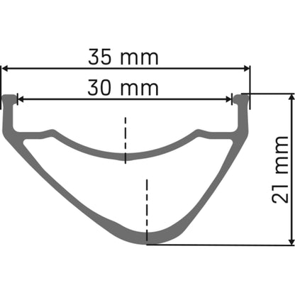 DT Swiss - rim cross-section diagram