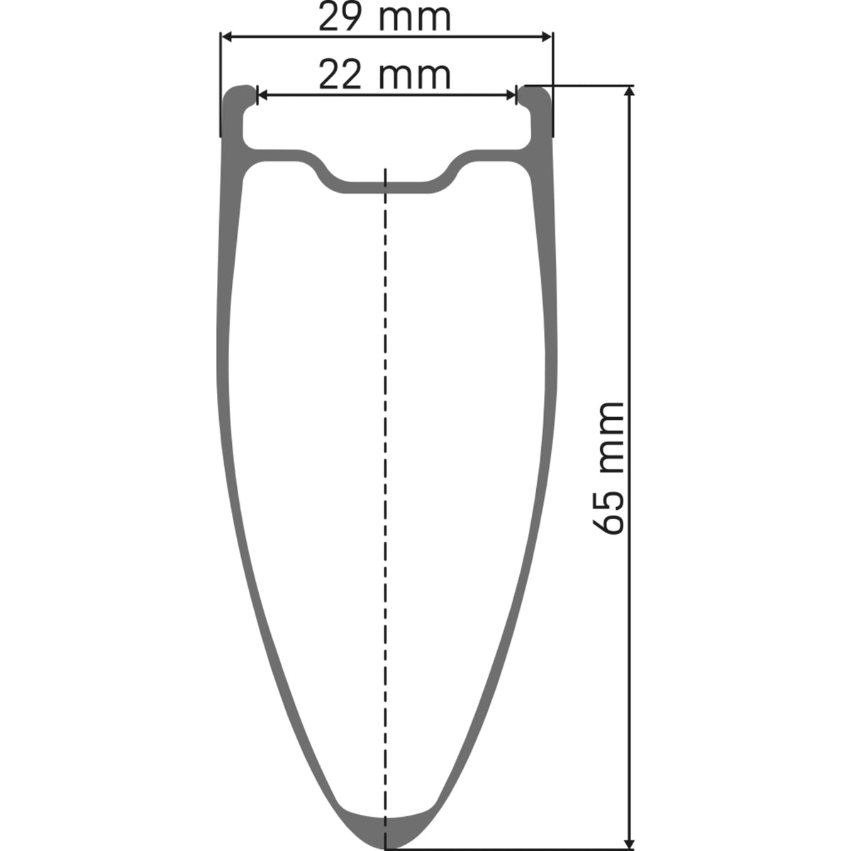 DT Swiss ARC - rim cross-section diagram