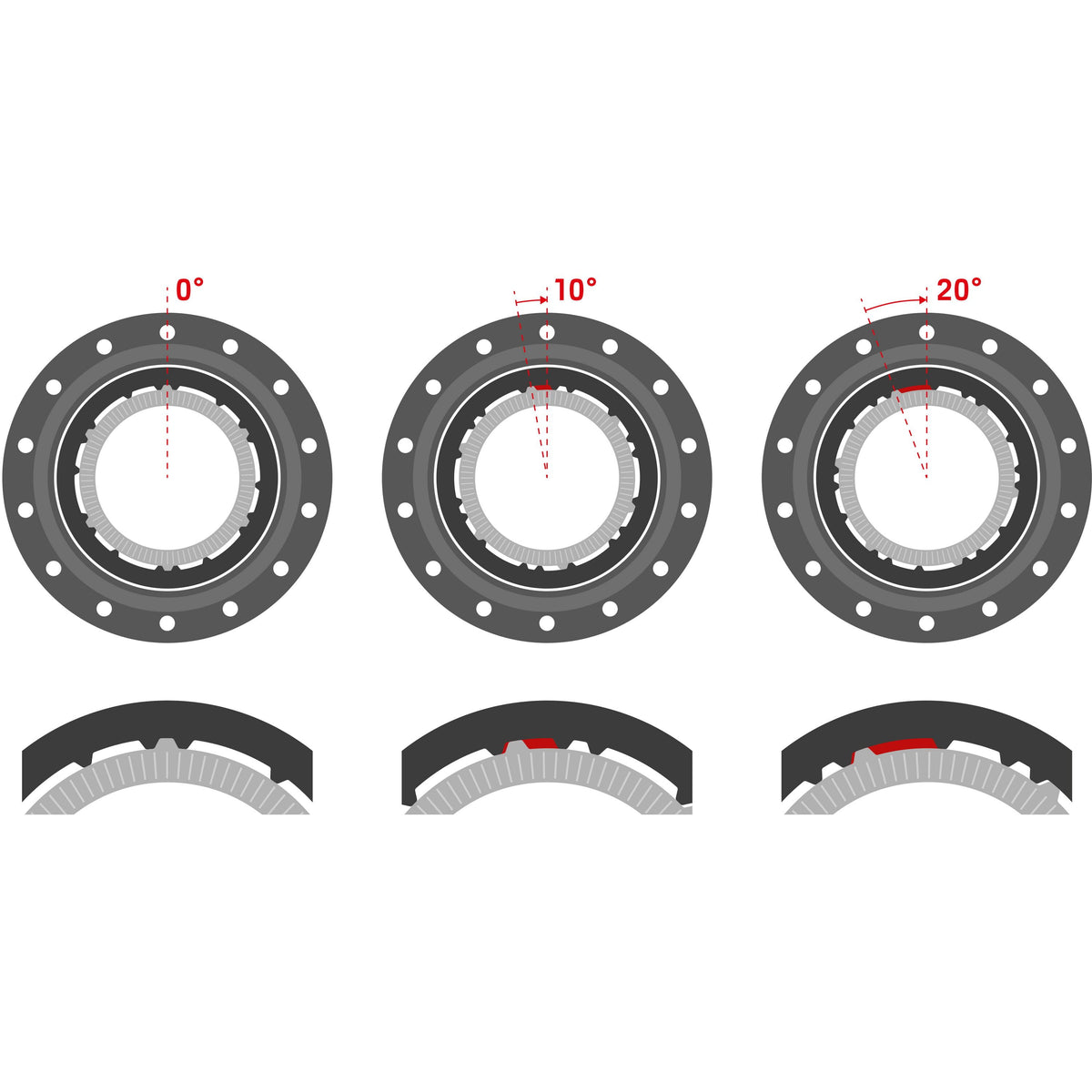 DT Swiss 240 Ratchet DEG DF J-Bend 6-Bolt Rear Hub - product detail