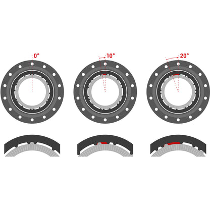 DT Swiss 240 Ratchet DEG DF J-Bend 6-Bolt Rear Hub - product detail