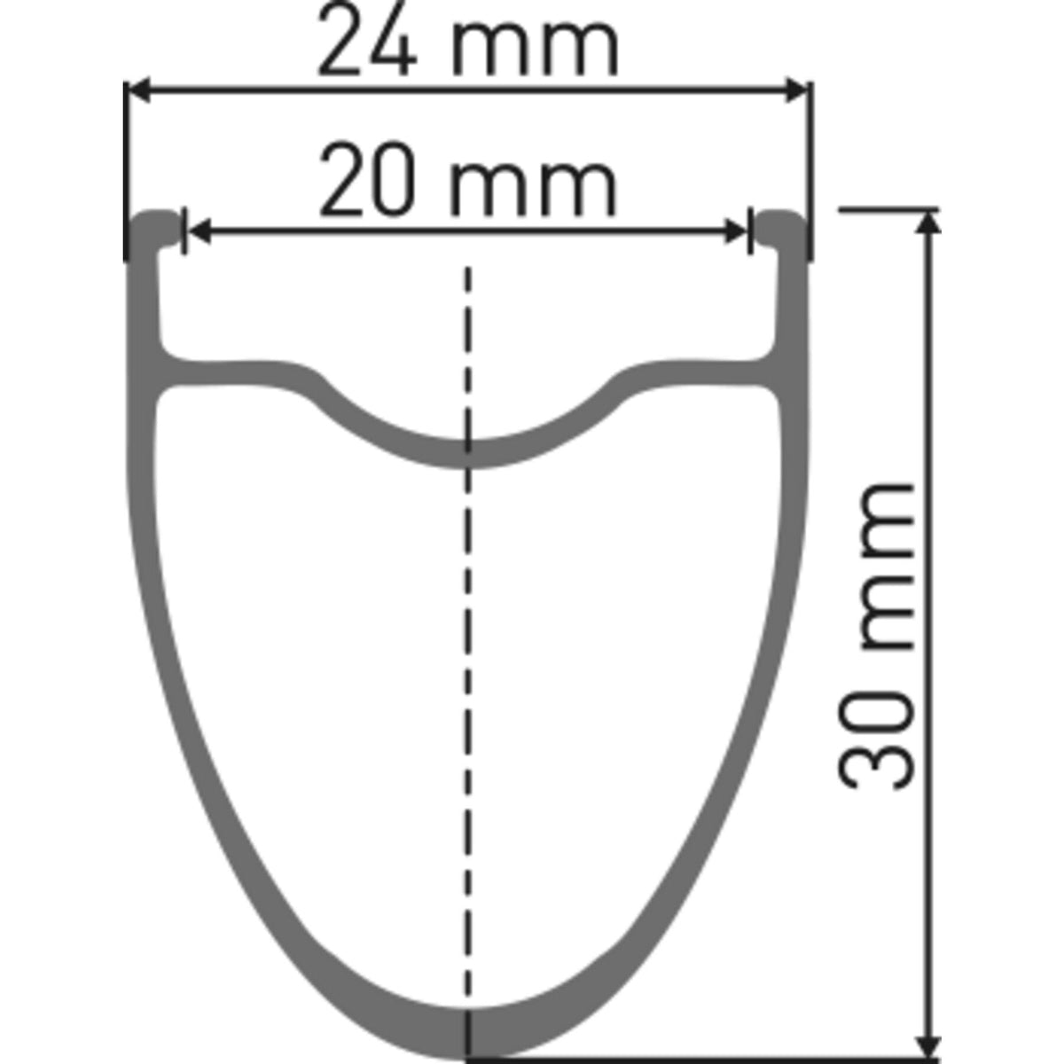 DT Swiss - rim cross-section diagram