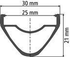 DT Swiss EX 471 Rim - technical diagram