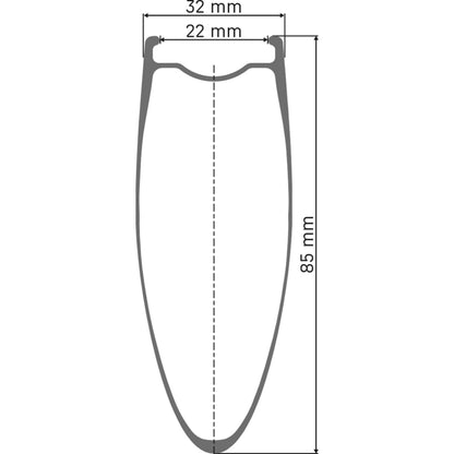 DT Swiss ARC - rim cross-section diagram