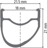 DT Swiss PR 1400 DICUT Clincher Ratchet Rear Wheel - technical diagram