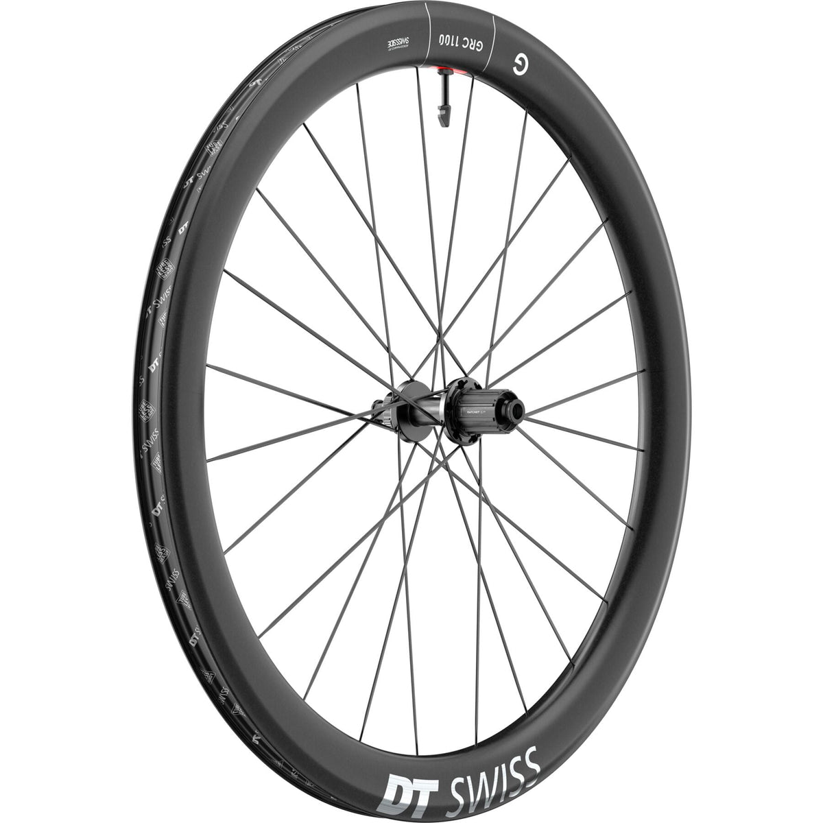 DT Swiss GRC 1100 DICUT 50 x 24 mm Clincher Ratchet EXP Rear Wheel - product view