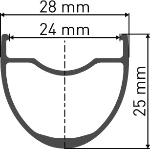 DT Swiss G - rim cross-section diagram