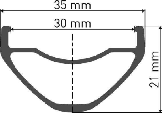 DT Swiss FR 560 Rim - technical diagram
