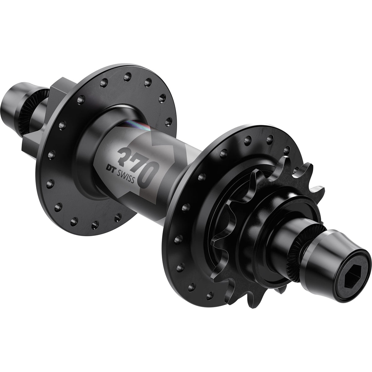 DT Swiss 370 Ratchet LN Classic 6-Bolt Rear Hub - product view