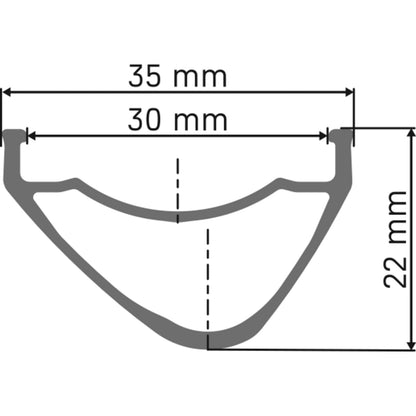 DT Swiss - rim cross-section diagram