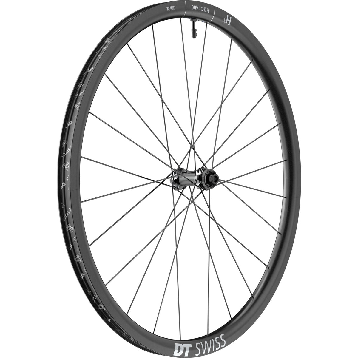 DT Swiss HGC 1400 SPLINE 30 x 24mm Front Wheel - A Carbon Rim For E-Gravel