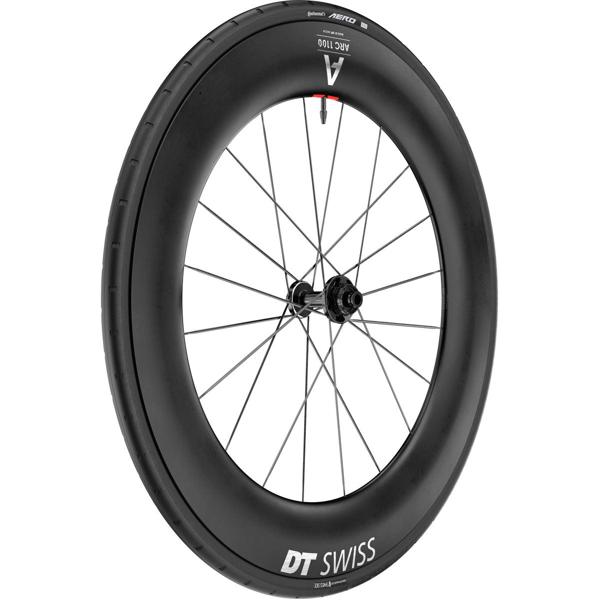 DT Swiss ARC 1100 DICUT Gen 3 85 x 22 mm Clincher WTS with Tyre Front Wheel - product view