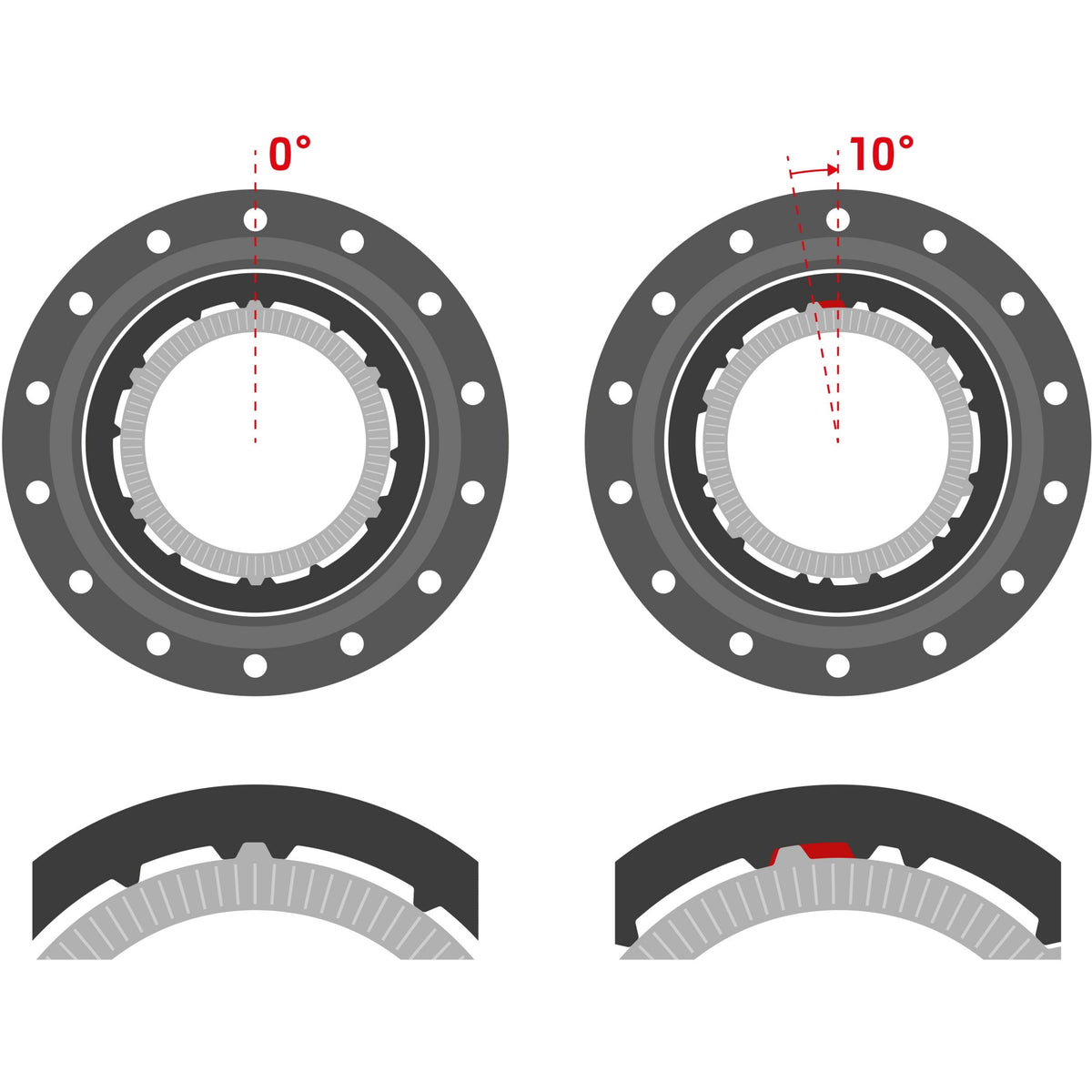 DT Swiss Hybrid 350 Ratchet DEG DF Classic 6-Bolt Rear Hub - product detail
