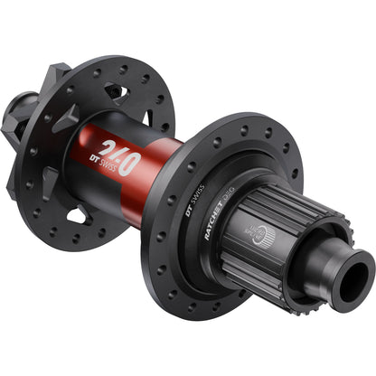 DT Swiss 240 Ratchet DEG DF J-Bend 6-Bolt Rear Hub - product view