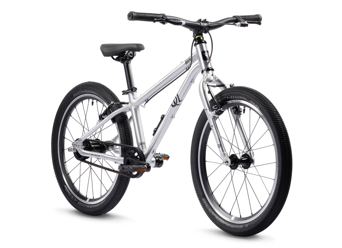 Early Rider Belter 20 Auto in Brushed Aluminium - three-quarter Auto whole bike on white