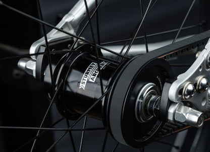 Early Rider Belter 20 Auto in Brushed Aluminium - Sturmey Archer rear hub with belt