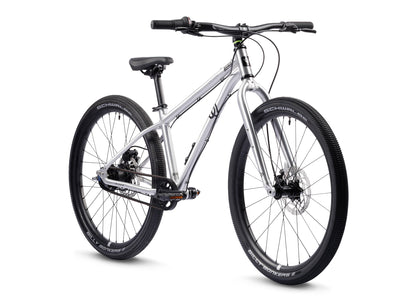 Early Rider Belter 24 in Brushed Aluminium - three-quarter whole bike on white