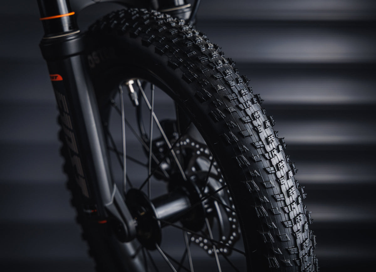 Early Rider Charger 16 in Brushed Aluminium - Kenda Booster tread and suspension fork