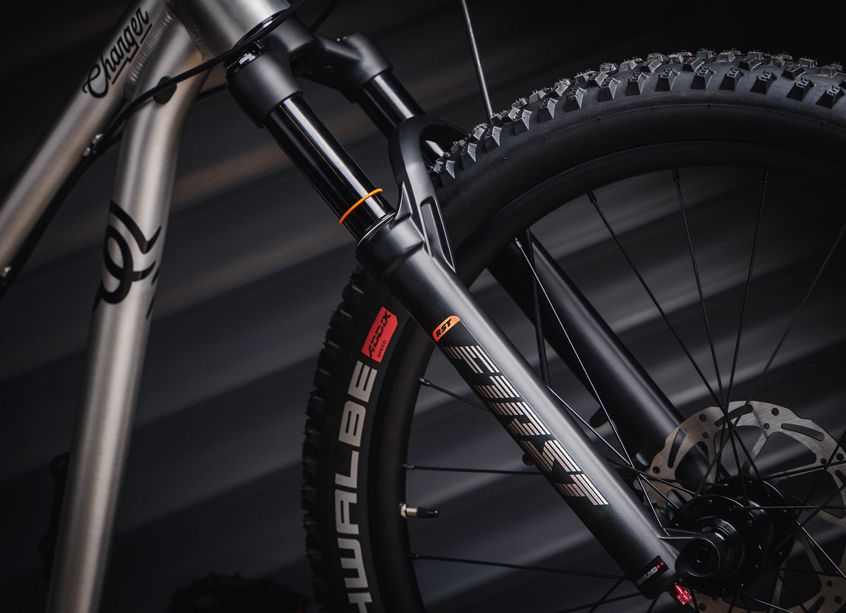 Early Rider Charger 24 in Brushed Aluminium - RST F1RST suspension fork and stanchions
