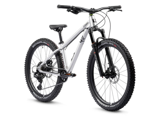Early Rider Charger 24 in Brushed Aluminium - three-quarter whole bike on white