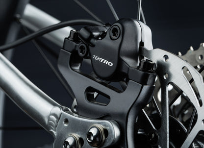 Early Rider Charger 24 in Brushed Aluminium - Tektro rear brake caliper and rotor