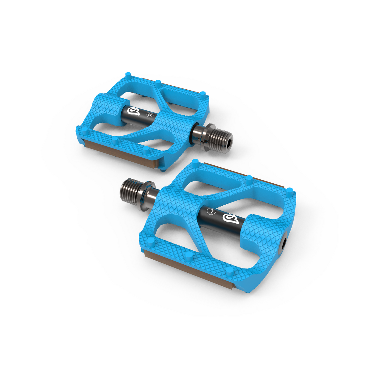 Early Rider P1 Resin Platform Pedals - Cyan
