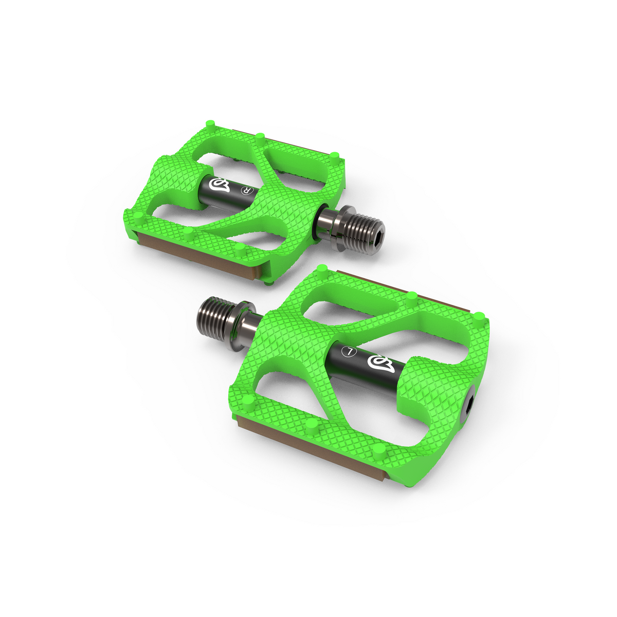 Early Rider P1 Resin Platform Pedals - Green