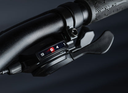 Early Rider Seeker 24 in Brushed Aluminium - nine-speed trigger shifter and grip