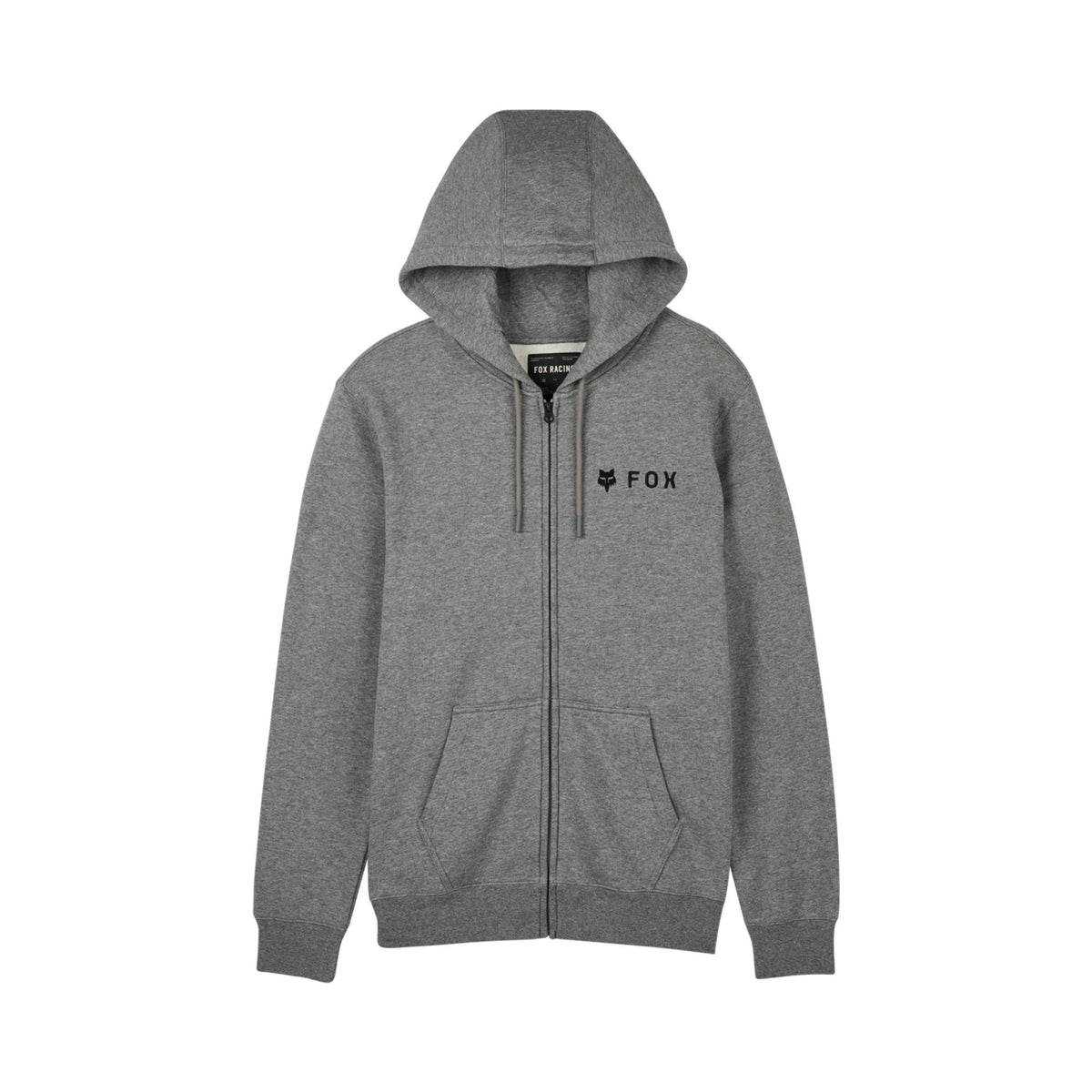 Fox Head Absolute Zip Hoodie — HEATHER GRAPHITE