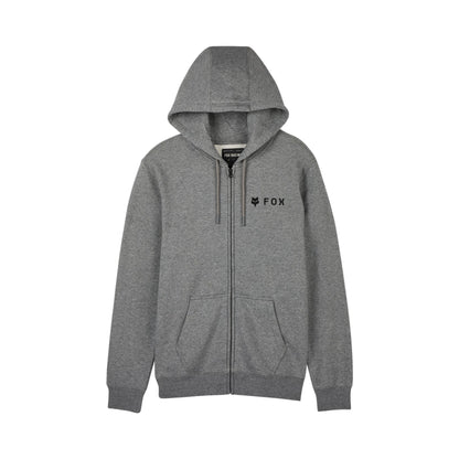 Fox Head Absolute Zip Hoodie — HEATHER GRAPHITE