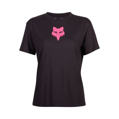 Fox Head Womens Basic Tee — BLACK/PINK