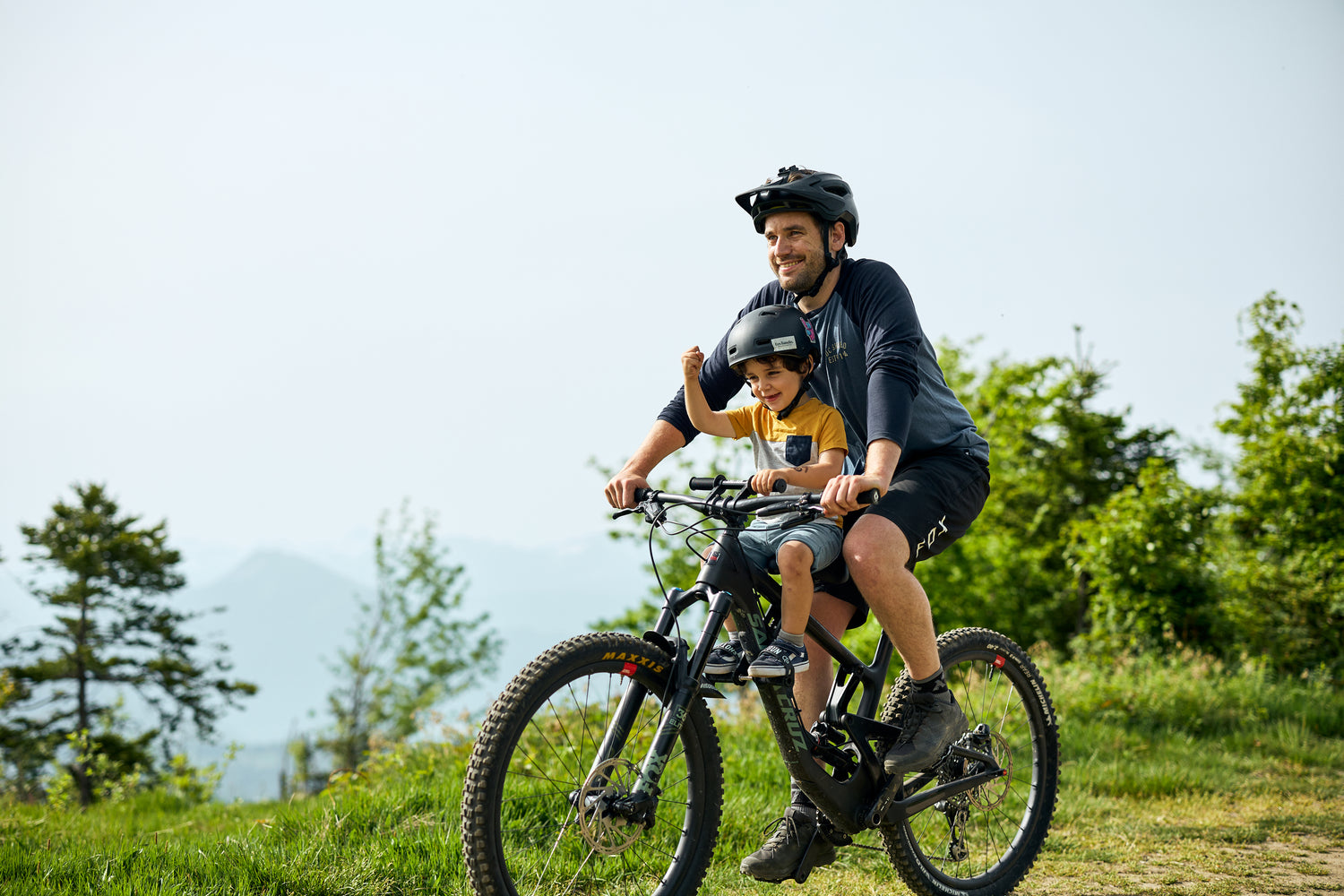 Kids Ride Shotgun Child Bike Seat + Handlebars Combo