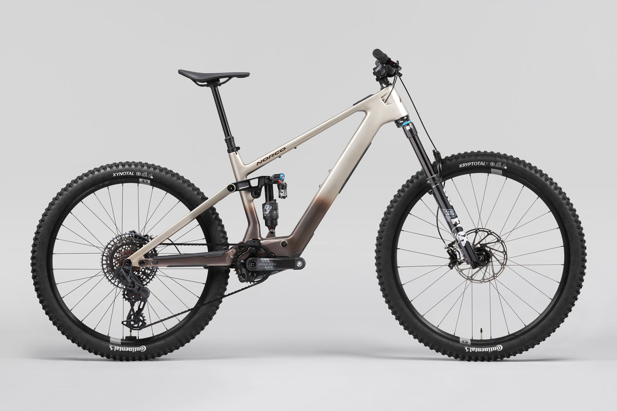 Norco Fluid VLT C1 140 Silver Side Profile View