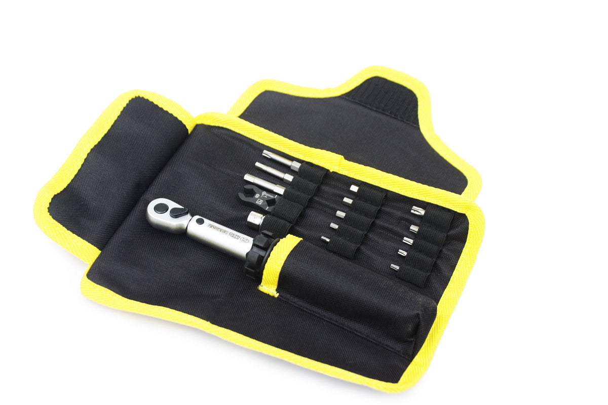 Pedros Demi Torque Wrench II & Bit Set (3-15Nm) - Keep the bits ready